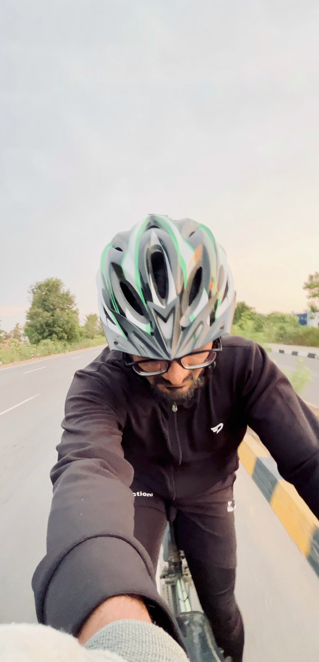 Cycling selfie